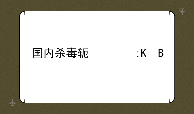 国内杀毒软件排名
