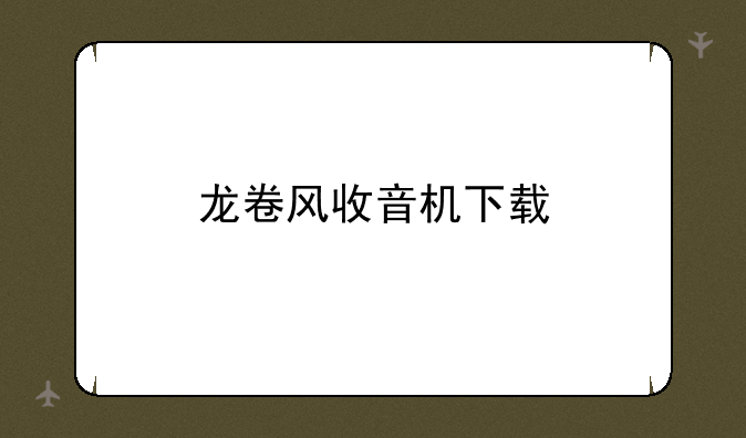龙卷风收音机下载