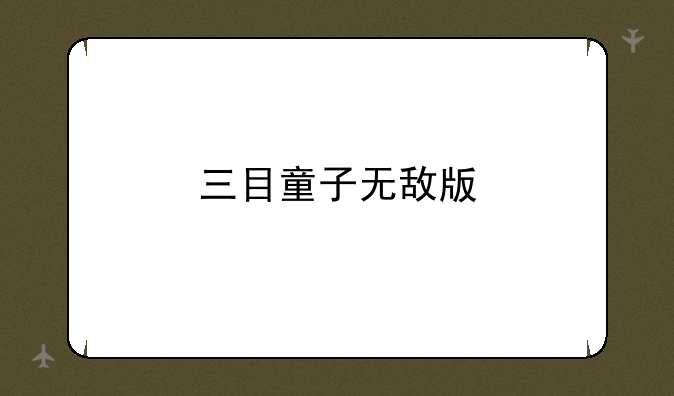 三目童子无敌版