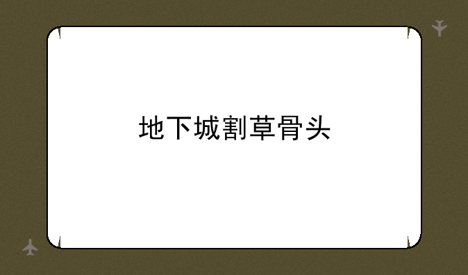 地下城割草骨头