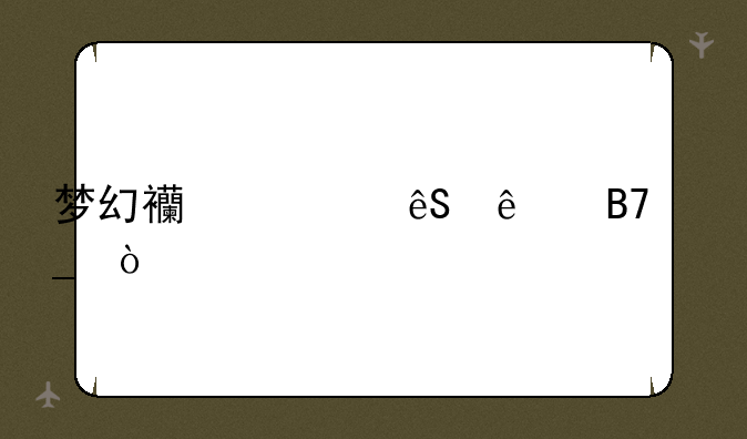 梦幻西游五庄名字？