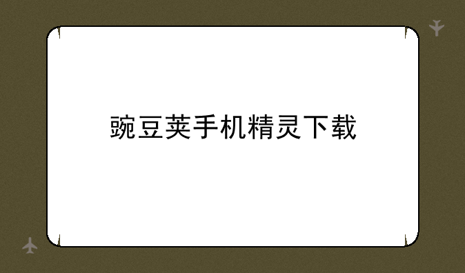 豌豆荚手机精灵下载