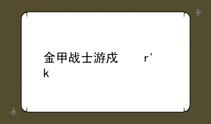 金甲战士游戏有多少