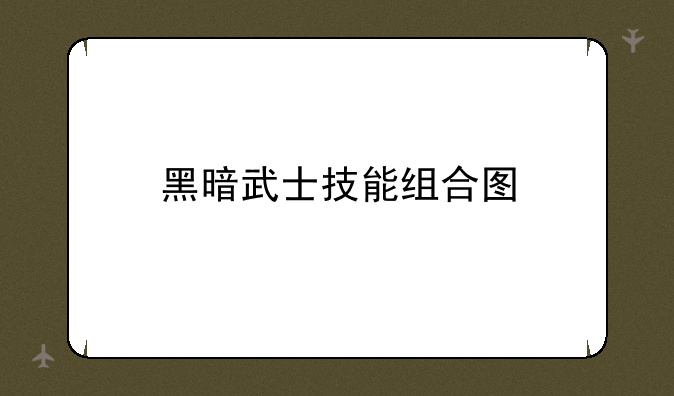黑暗武士技能组合图
