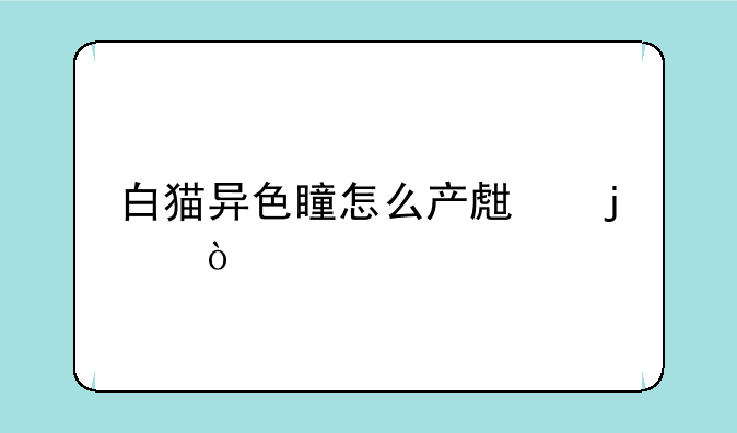 白猫异色瞳怎么产生的？