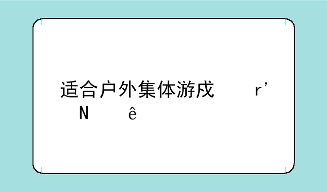 适合户外集体游戏有哪些