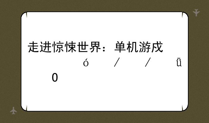走进惊悚世界：单机游戏《鬼屋》深度体验