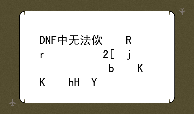 DNF中无法使用未净化的装备是什么意思