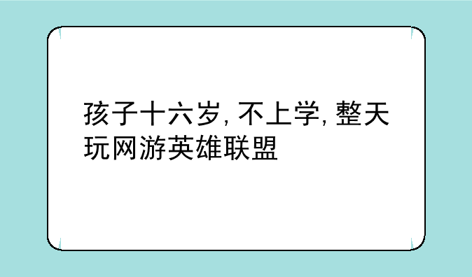 孩子十六岁,不上学,整天玩网游英雄联盟