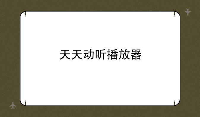 天天动听播放器